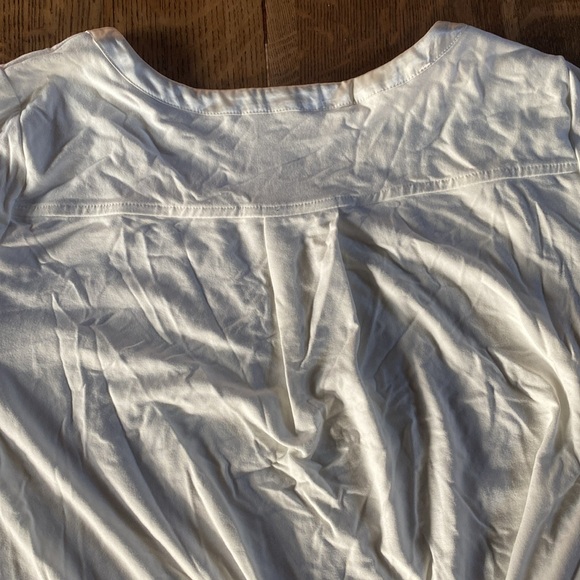 White Alfani shirt with satin collar - Picture 4 of 7